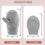 Baby Knit Mittens Toddler Boys Girls Gloves Winter Infant Newborn No Scratch Mitten 0-3 Years - Image 6